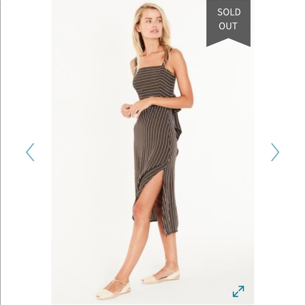 Faithful the Brand Katergo Tie Back Midi Dress - Picture 4 of 8